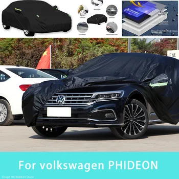 Volkswagen PHİDEON için Açık Koruma Tam Araba Kapakları Kar Örtüsü Güneşlik Su Geçirmez Toz Geçirmez Dış Araba aksesuarları
