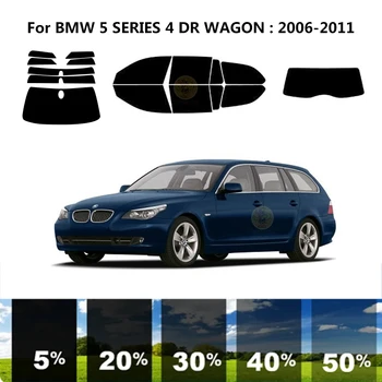 Önceden kesilmiş nanoceramics araba UV Pencere Tonu Kiti Otomotiv Cam filmi BMW 5 SERİSİ İçin E61 4 DR VAGON 2006-2011