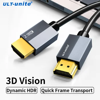 HDMI Kablosu 8K 60Hz HDMI2.1 uyumlu 3D 4K 120Hz 48Gbps eARC ARK HDCP Yüksek Hızlı HDR Macbook HD TV dizüstü projektör PS4/5