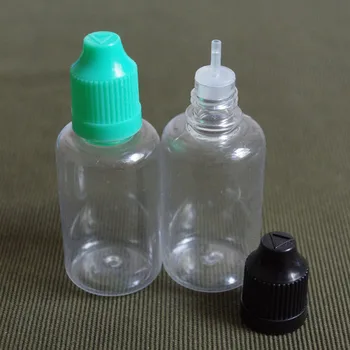 Sıvı Küçük iğne şişesi için Çocukların Açamayacağı Kapaklı ve Uzun Uçlu 30ml Boş Plastik Damlalık Şişesi
