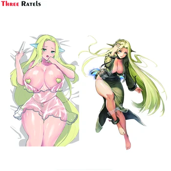 Üç Ratels B137 Hentai Wraithy Son Kökenli Anime Seksi Kız Araba Yan Sticker Tampon Pencere Duvar Çıkartması Honda Civic için Aksesuar