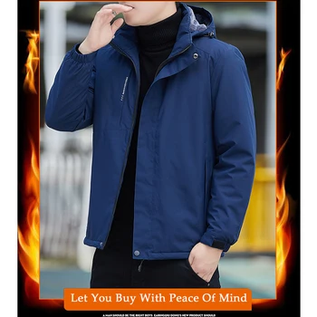 2023 Şarj Ceket Açık Kış erkek Peluş Kalın Pamuklu Rüzgar Geçirmez Sıcak Soğuk Dayanıklı Giyim Büyük Dağcılık Takım Elbise