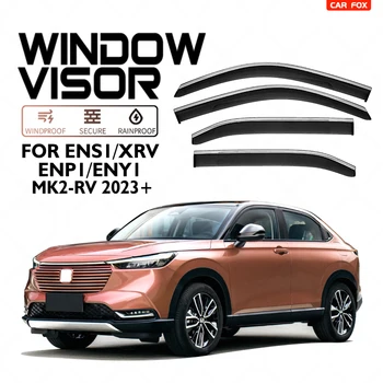 Honda için XRV / XNV / VEZEL / M-NV / VE-1 RU RV 2014-2020 2023 Plastik Pencere Siperliği Havalandırma Tonları Güneş Yağmur Deflektör Guard 4 adet / takım