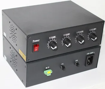 İki kanallı ve iki aşamalı anahtarlama düzeltme ışık kaynağı kontrolörü LCM cihazı ışık kaynağı kutusu görsel konumlandırma