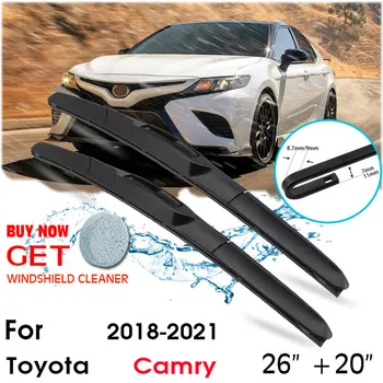 Araba sileceği Bıçak Ön Cam Ön Cam Kauçuk Silikon Dolum Silecekleri Toyota Camry 2018-2021 İçin LHD / RHD 26