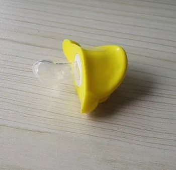 Sarı ördek ağız bebek emzik çocuk komik sevimli silikon emzik