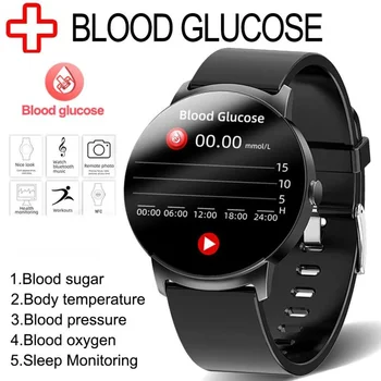 2023 NFC Non-İnvaziv Kan Şekeri Akıllı İzle Erkekler Termometre Kalp Hızı Sağlık Monitörü IP68 Su Geçirmez Xiaomi Tavsiye