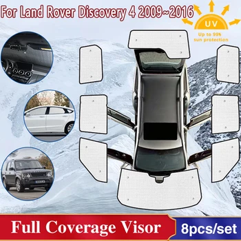 Tam Kapsama Güneş Şemsiyeleri Land Rover Discovery 4 Aksesuarları İçin LR4 L319 2009 ~ 2016 Pencere Cam Güneşlik Araba Aksesuarları 2010