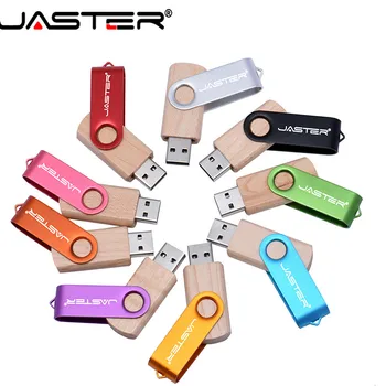 Jaster evrensel USB2. 0 ahşap metal flip W050 çok renkli USB sürücüsü aşk USB flash sürücü küçük hediye 16GB 32GB