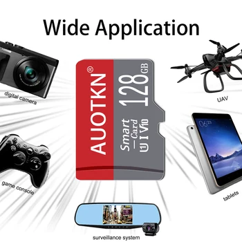 AuoTKN Yüksek Kaliteli hafıza kartı 8 GB 16 GB 32 GB SDHC Micro tf SD Kart 64 GB Flash Sürücü Mini sd TF Kart telefon Kamera Takograf