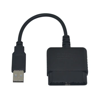 100 adet Yüksek kalite USB Adaptörü dönüştürücü kablosu İçin Oyun Denetleyicisi İçin PS2 için PS3 PC video oyunu Aksesuarları