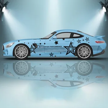 yıldız Araba sticker döküm araba yarışı araba modifikasyonu boyama ağrı araba çıkartması pvc evrensel boyutu araba çıkartması çıkartması