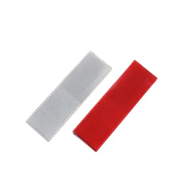 Sıcak satış 1 Adet Kırmızı Beyaz Araba Kamyon Uyarı Yansıtıcı Güvenlik Plakası/Bant yansıtıcı çıkartmalar 14.5 * 4.5 cm