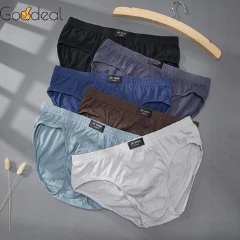 Goodeal Marka 100 pamuklu külotlar erkek Rahat Külot Erkek nefes alan iç çamaşırı İç Çamaşırı Külot Artı Boyutu Xl-5xl