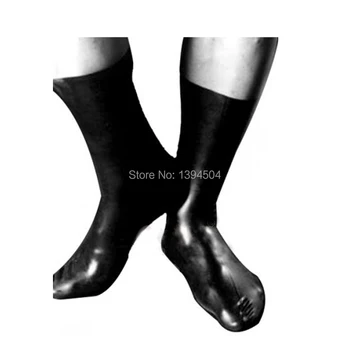 2019 En Moda Sınırlı sıkı Iç Çamaşırı Seksi Kısa Çorap Kadın el yapımı Lateks çizmeler yalın Çorap Fetiş Çorap