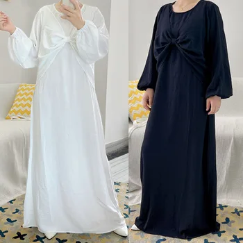 Kadın Müslüman Altına Giymek Abaya Kaftan Eid Ramazan İslami Giyim Abaya Arapça Elbise Maxi Elbise Jalabiya Kaftan Abayas Kıyafeti Parti