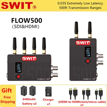 SWİT FLOW500 SDI ve HDMI 5.17 Ghz Çift Bant 500ft / 150 m Kablosuz Video Verici Sistemi HD Video Görüntü Verici Alıcı
