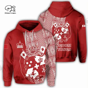 PLstarCosmos 3Dprint Yeni Tonga Dövme Tasarım Polinezya Sanat Harajuku Streetwear Rahat Benzersiz Unisex Hoodies / Sweatshirt / Zip 3