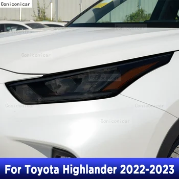 Toyota Highlander 2022 için Araba Dış Far Anti-scratch TPU koruyucu film Tamir Kapağı Aksesuarları Tamir Sticker