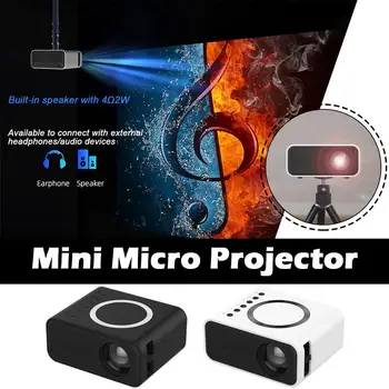 Mini Projektör Ev Sineması YT300 Tel Wifi Mobil Projektör 1080P Video Ekran Ayna Senkronizasyonu Masa Tavan Montaj