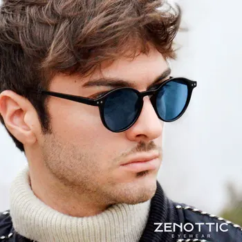 ZENOTTIC Retro Polarize Güneş Gözlüğü 2023 2022 Erkekler Kadınlar Vintage Küçük Yuvarlak Çerçeve güneş gözlüğü Polaroid Lens UV400 Gözlük Tonları