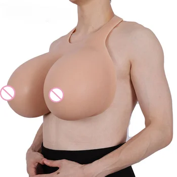 H Fincan Halter Backless Askı Silikon Meme Formları Sahte Göğüsler Crossdressers Kostüm Büyük ölçekli Etkinlikler