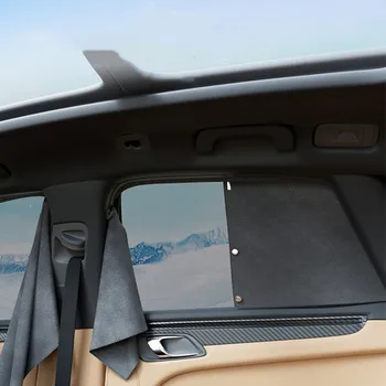Toyota Corolla 2019-2021 için RAV4 2019-2022 Camry Çift Katmanlı Araba Güneş Gölge Örgü Güçlü Mıknatıs Adsorpsiyon Süet Pencere Perde