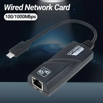 Kararlı Çıkış Tak Çalıştır USB 3.0 Tip-C RJ45 100/1000Mbps Kablolu wifi güvenlik cihazı Masaüstü için