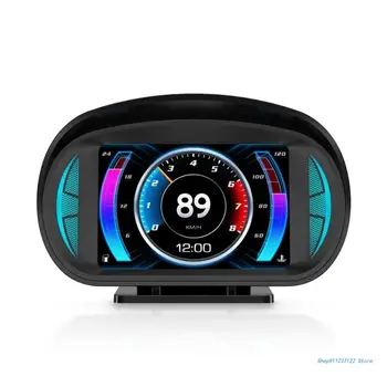 P2 GPS HUD HEAD Up Display LED Dijital Sürüş Aşırı Hız Alarmı Hatırlatma Araba için