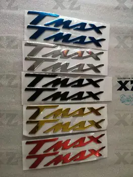 1 Çift/2 ADET 3D Motosiklet Aksesuarları Çıkartmalar Motosiklet Tankı Amblem Badge Sticker çıkartmaları Yamaha TMAX T-MAX 500 530 Etiket