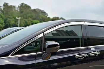Uygulanabilir Honda Odyssey özel araba pencere hava koruma platin kaplama yağmur koruma dişli krom yağmur kaşları