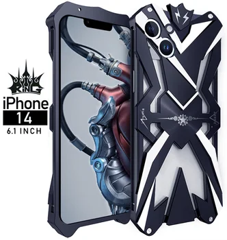 Yeni Metal Çelik Makine Thor Ağır Zırh Alüminyum Apple İphone 14 İçin İphone14 Pro Max Artı DURUMDA