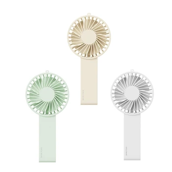 D0AB Küçük yelpaze ile şarj edilebilir pil Katlanabilir el fanı Açık Mini Masaüstü Ofis Fanlar Plastik Malzeme