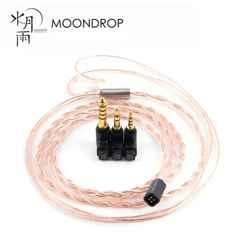MOONDROP PCC Kablosu Profesyonel Değiştirilebilir Koaksiyel OCC Bakır tel 2.5 mm 3.5 mm 4.4 mm
