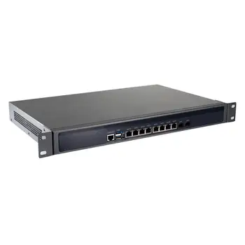 1U Rafa Monte Güvenlik Duvarı, ARS07, B950/İ3/İ5 / İ7 Ağ Güvenlik Cihazı, Yönlendirici PC, VPN, Intel Gigabit LAN / 2 Optik SFP / COM / VGA