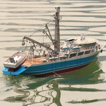 DIY Gemi model seti [Orcas] Abateng Balıkçı Teknesi Dinamik Sürüm Yüksek Simülasyon Güç Gemi Modeli Montaj model seti