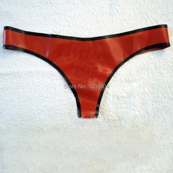 Yeni Sıcak egzotik Ürün Seksi Iç Çamaşırı Cekc El Yapımı Erkekler el yapımı kırmızı eklenmiş Lateks Pantolon Thongs Şort üniforma Fetiş Kostümleri