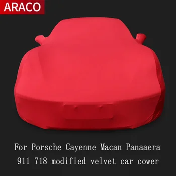 Porsche Cayenne için Macan Panamera 911 718 modifiye kadife araba koyu