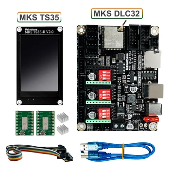 Makerbase MKS DLC32 Anakart Çevrimdışı Denetleyici 32bit ESP32 WIFI GRBL TS35 Dokunmatik Ekran Masaüstü Lazer Oyma Makinesi