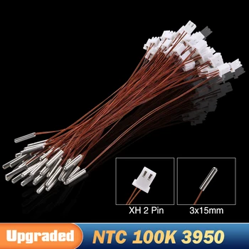 NTC100K Termistör Sıcaklık Sensörü Dumet Yüksek Sıcaklık Filament Hotend Kiti 3950 Voron Serisi 100K NTC 3D Yazıcı Parçaları