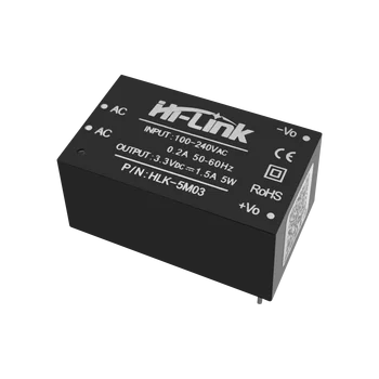 50 adet / grup Hi-Link fabrika HLK-5M03 220V için 3.3 V 5W mini güç kaynağı modülü akıllı ev anahtarlama AC DC trafo