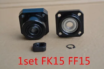 SFU2005 ballscrew destek FK15 ve FF15 vidalı 20mm SFU2010 end cnc parçası 1 takım