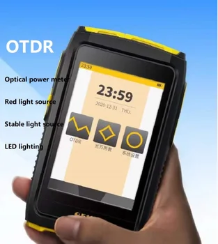 Mini OTDR Aktif Fiber Canlı Test 1550nm 20dB Fiber Optik Reflectometer Dokunmatik Ekran OPM VFL OLS Fiber Test Cihazı Dokunmatik Ekran