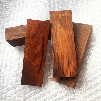 2 adet Kırmızı Sandal Ağacı DIY bıçak sapı Malzeme Yapımı Çeşitli El Sanatları Malzemeleri 120x40x10mm