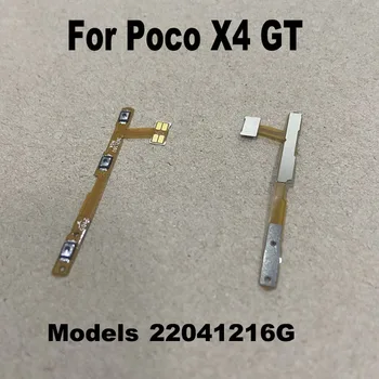 Orijinal Güç Ses Düğmesi Flex Kablo Xiaomi Poco X4 GT PRO 5G Yan Anahtar Anahtarı kapalı Kontrol Düğmesi