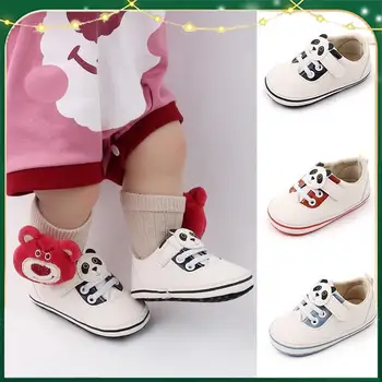 Bebek Ayakkabıları Erkek Yumuşak Tabanlı Sneakers Karikatür Yenidoğan Deri Yürüyüşe Toddler Bebek Spor Ayakkabı Yeni Bebek Kız makosen ayakkabı