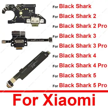 USB Şarj Portu Dock Şarj Fiş Konnektörü Kurulu Flex Kablo Xiaomi Siyah Köpekbalığı 2 3 4 5 Blackshark 3pro 4pro 5pro Parçaları