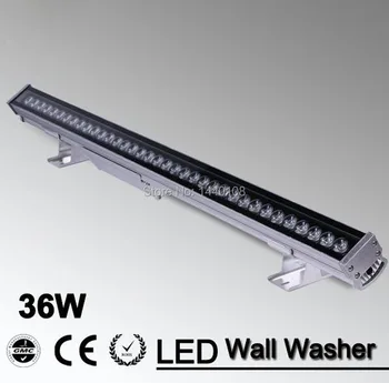 10 adet / grup 36 w LED duvar yıkayıcı ışık lamba LED projektör spot lamba projektör ışığı 36 W led AC85-265V RGB ve tek renk