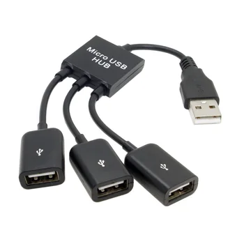 CYDZ CY USB 2.0 ila 3 Port Hub Kablosu Otobüs güç Dizüstü Dizüstü Dizüstü Bilgisayar ve Fare ve Flash Disk
