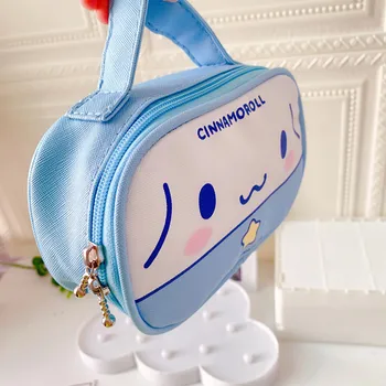 Sanrio Kalem Kutusu Hello Kitty Cinnamoroll Kuromi Makyaj Çantası Sevimli Seyahat Tuvalet Çanta Büyük Kapasiteli El Öğrenci Hediye